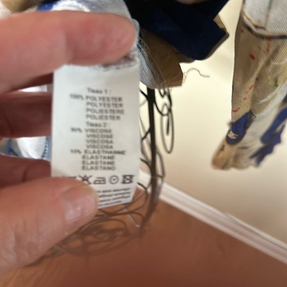 Very original top, blue and gold hue,light fabric,byAventure des Toiles - Picture 4 of 4